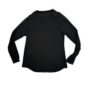 Lululemon Dry Sense Mesh Long Sleeve Black Workout Athletic Mens XXL